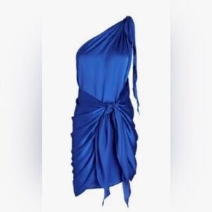 Baobab Marea Blue One-Shoulder Dress